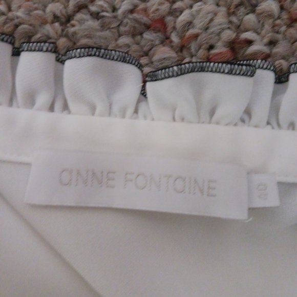 Anne Fontaine button-down black and white blouse - Picture 12 of 12